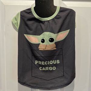 Baby Yoda M L pet dog shirt costume precious cargo